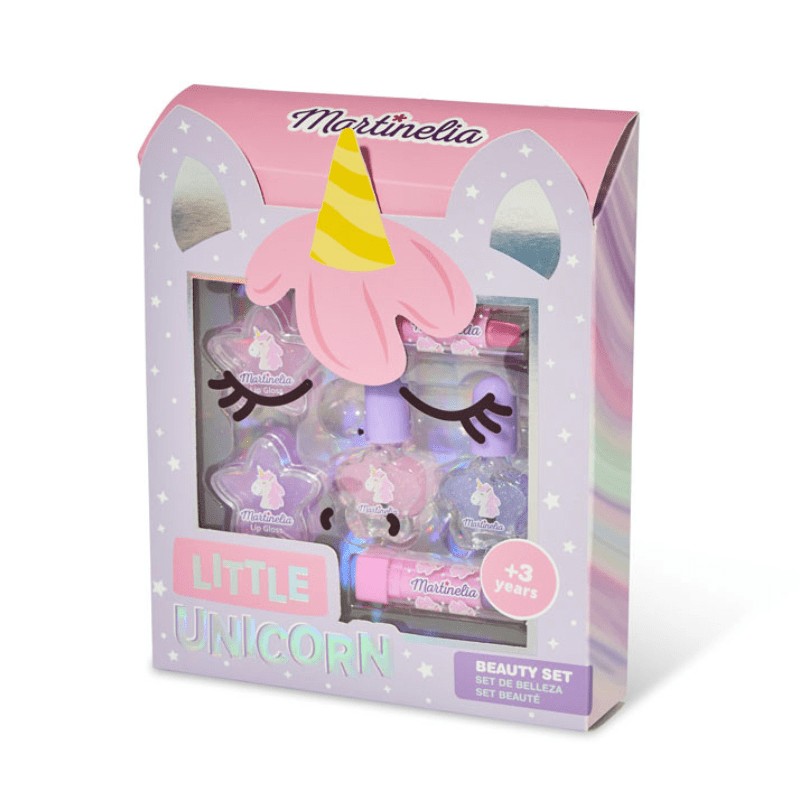 MARTINELIA LITTLE UNICORN BEAUTY SET LIP GLOSS + NAIL POLISH