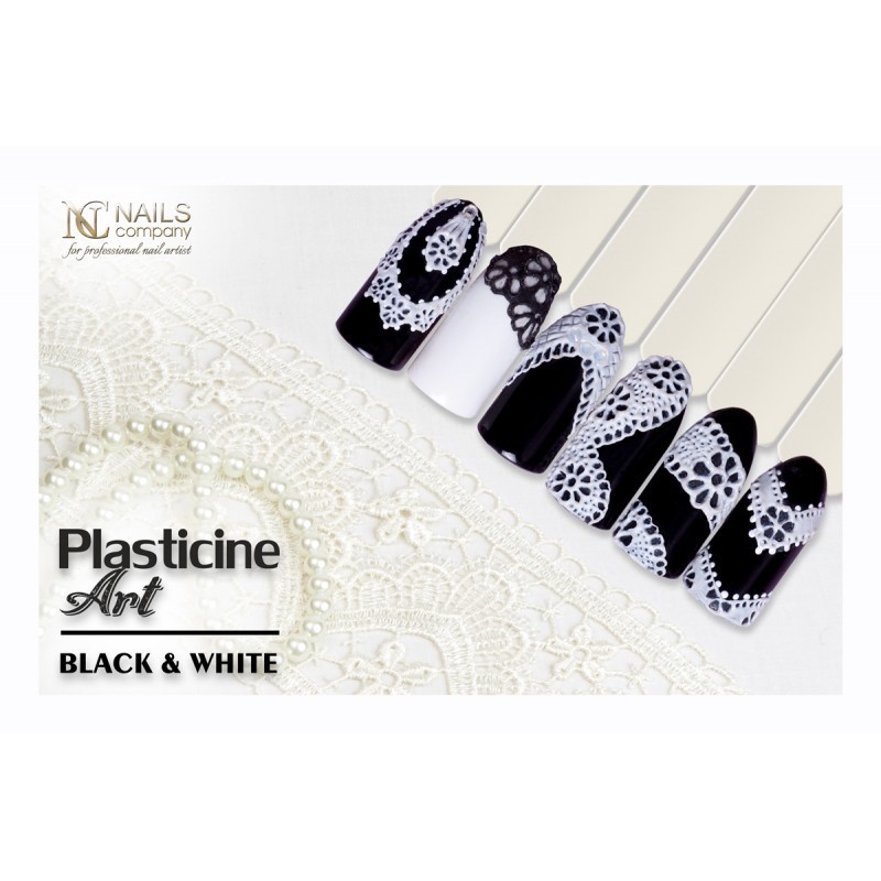 NC NAILS PLASTΙCINE 3D ART BLACK 5GR