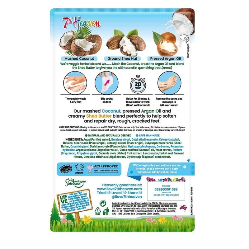 7TH HEAVEN FOOT MASK COCONAT