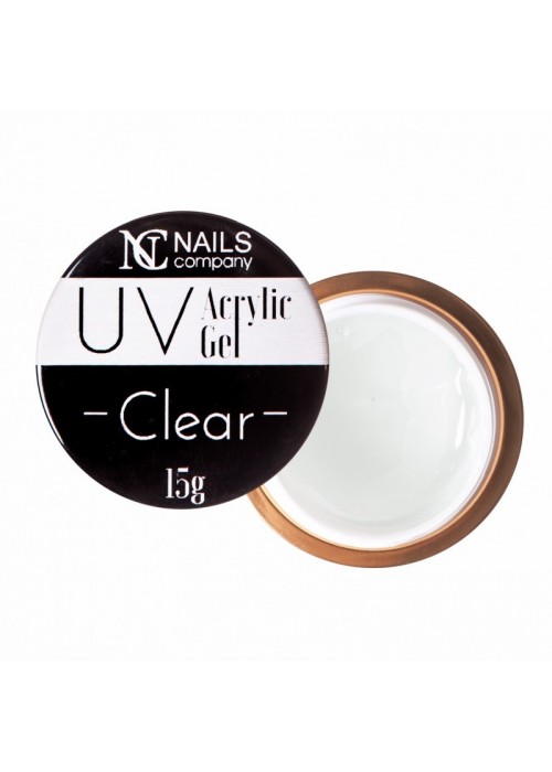 NC NAILS ACRYLIC GEL UV CLEAR 15GR