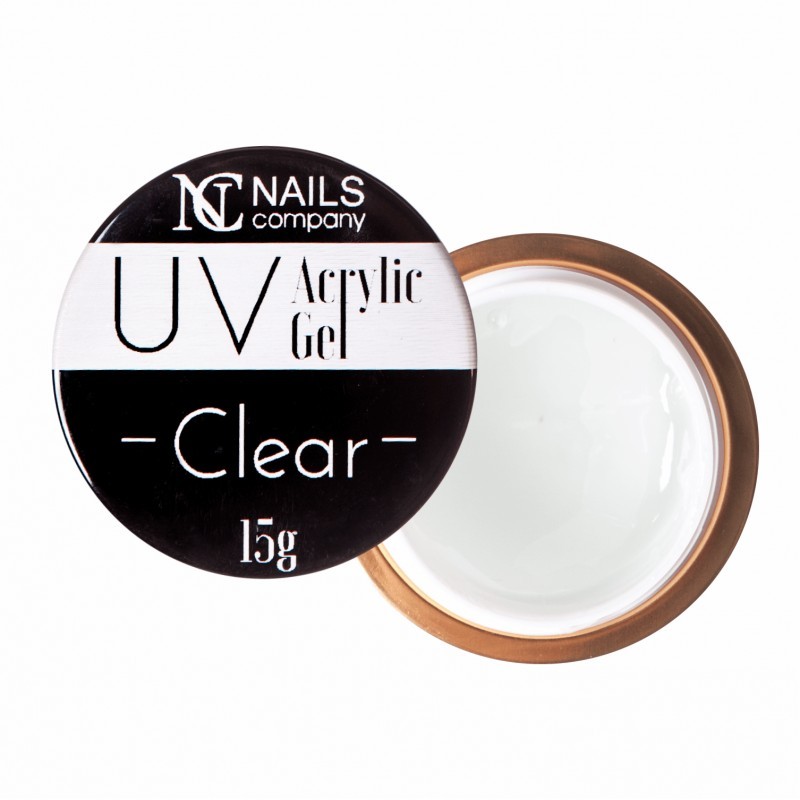 NC NAILS ACRYLIC GEL UV CLEAR 15GR