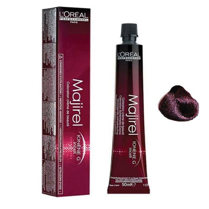 LOREAL MAJIREL COLOR MAJIROUGE N.C3.66 DARK BROWN DEEP RED 50ML