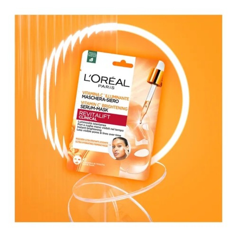 LOREAL REVITALIFT CLINICAL VITAMIN C BRIGHTENING SERUM MASK 26GR