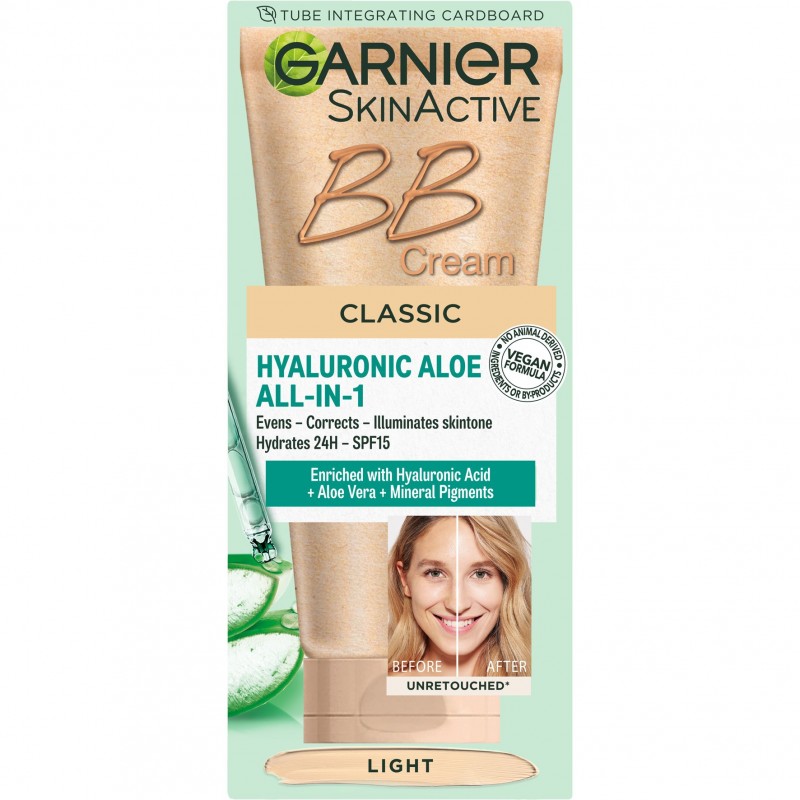 GARNIER SKIN ACTIVE BB CREAM HYALURONIC ALOE CLASSIC LIGHT 50ML