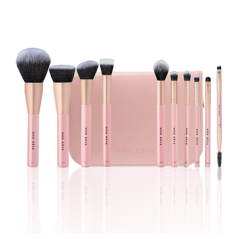 MON REVE SET 10PCS BRUSH FACE AND EYES