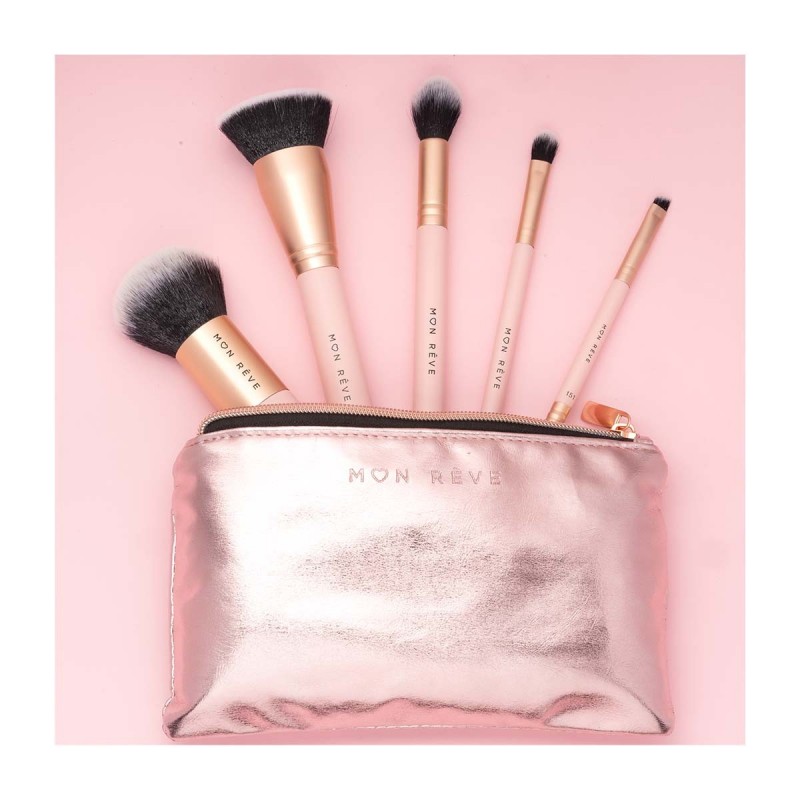 MON REVE ESSENTIAL 5 BRUSH SET FACE AND EYES