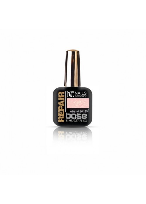 NC NAILS REPAIR BASE MILKY PINK GLAM GOLD 11ML