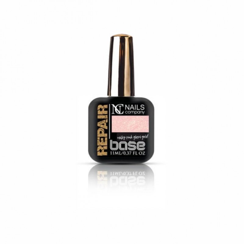 NC NAILS REPAIR BASE MILKY PINK GLAM GOLD 11ML