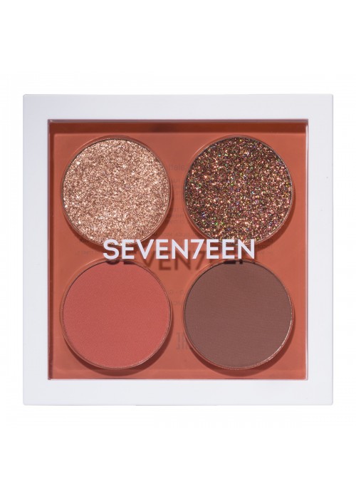 SEVENTEEN VIBRANT EYES QUAD PALETTE N.06 WARM SUNSET