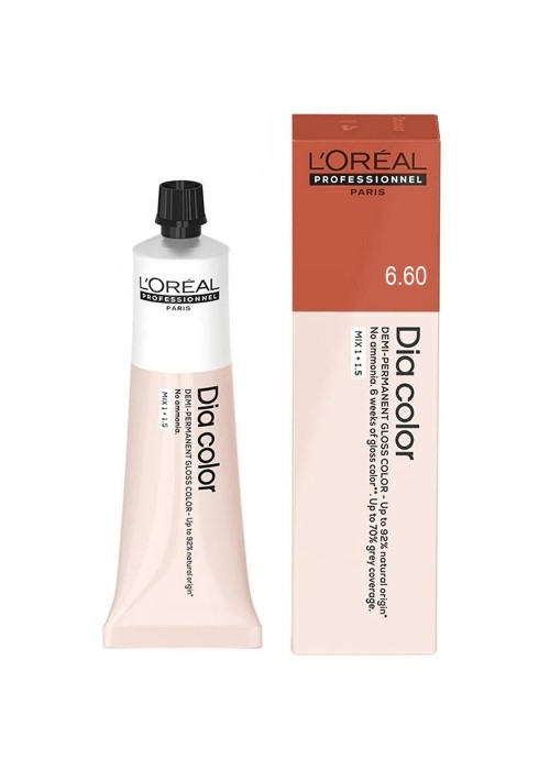 LOREAL DIA COLOR N6.60 ΣΚΟΥΡΟ ΕΝΤΟΝΟ ΚΟΚΚΙΝΟ ΞΑΝΘΟ 60ML