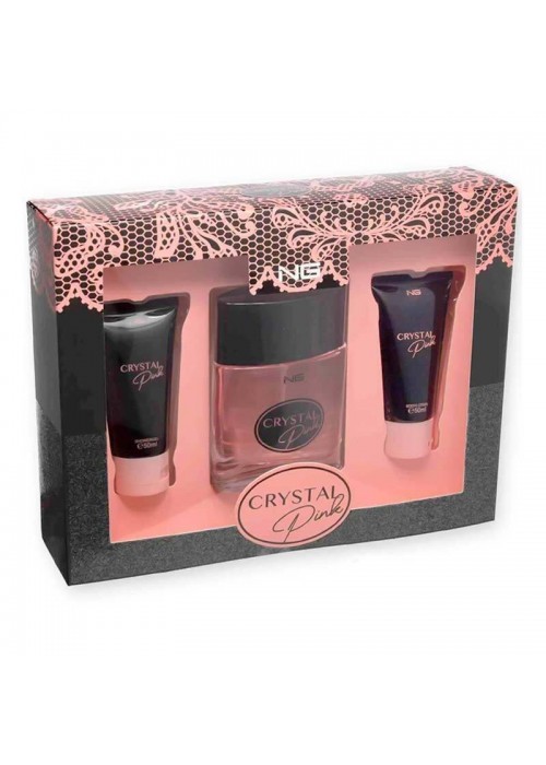 CRYSTAL PINK EDP 100ML-SHOWER GEL 50ML-BODY LOTION 50ML