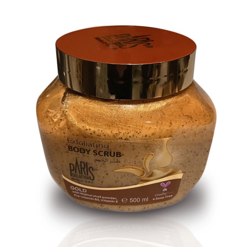 PARIS COLLECTION BODY SCRUB GOLD WALNUT SHELL POWDER 500ML