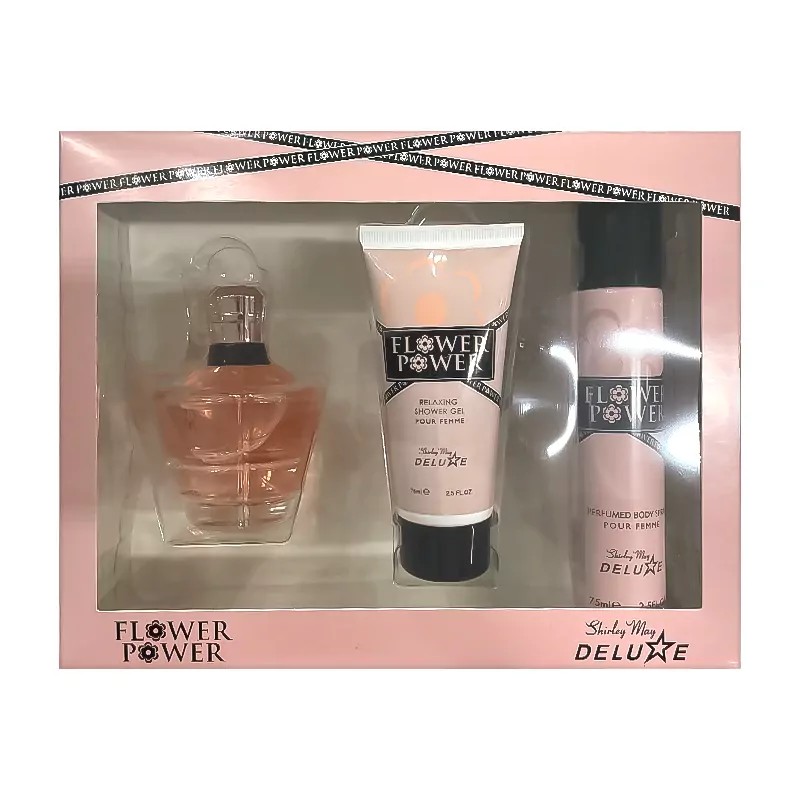 FLOWER POWER EDT 100ML-DEODORANT 75ML -SHOWER GEL 75ML