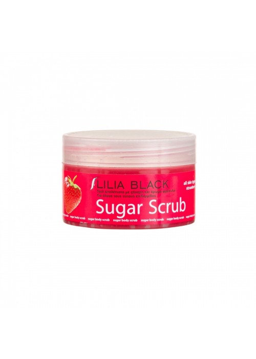 LILIA BLACK BODY SCRUB SUGAR STRAWBERRY 250ML