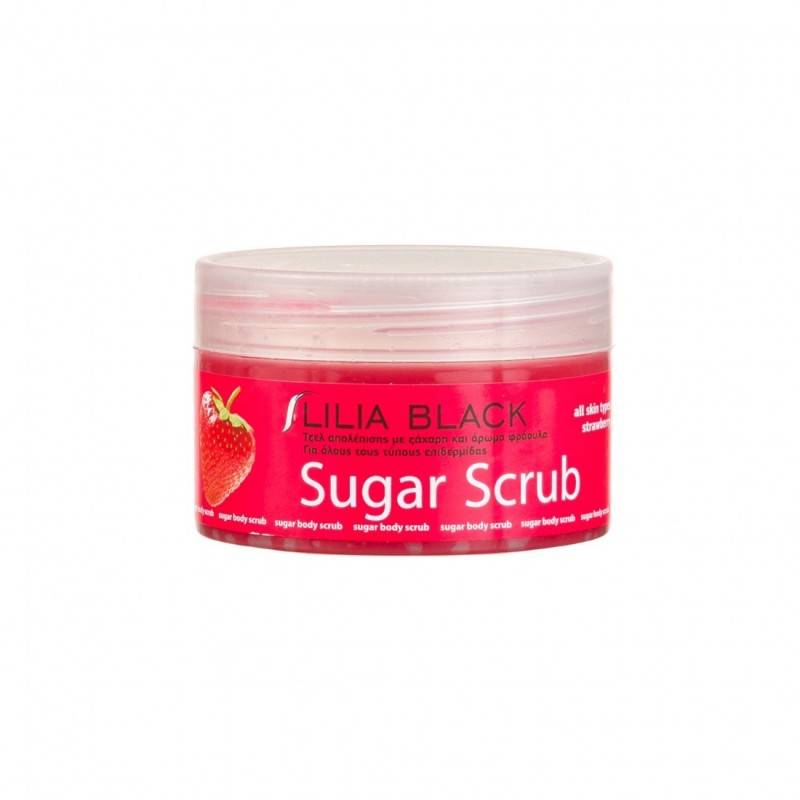LILIA BLACK BODY SCRUB SUGAR STRAWBERRY 250ML