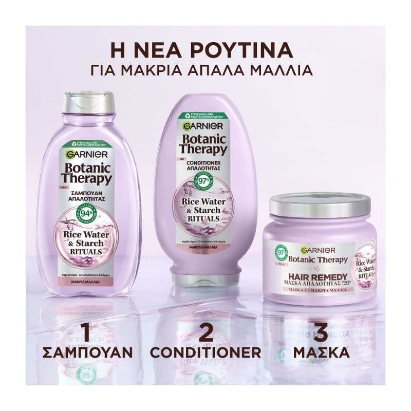 BOTANIC ΣΑΜΠΟΥΑΝ RICE WATER AND STARCH RITUALS 400ml