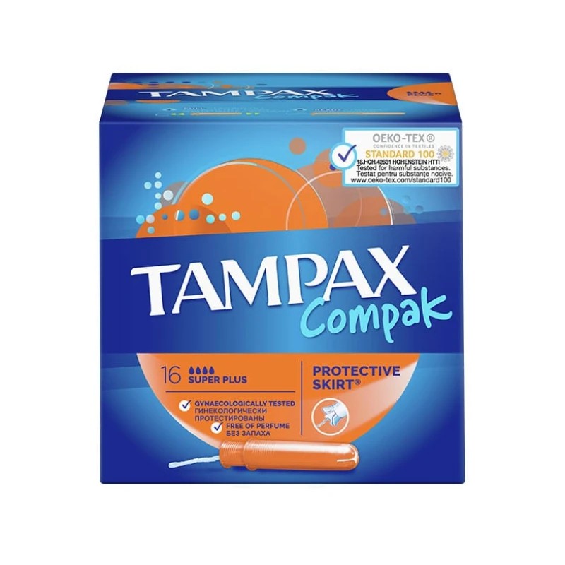 TAMPAX COMPAK SUPER PLUS 16T