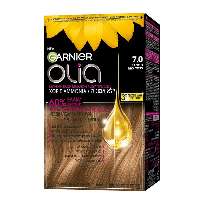 GARNIER OLIA COLOR AMMONIA FREE N.7.0 BLOND 60GR