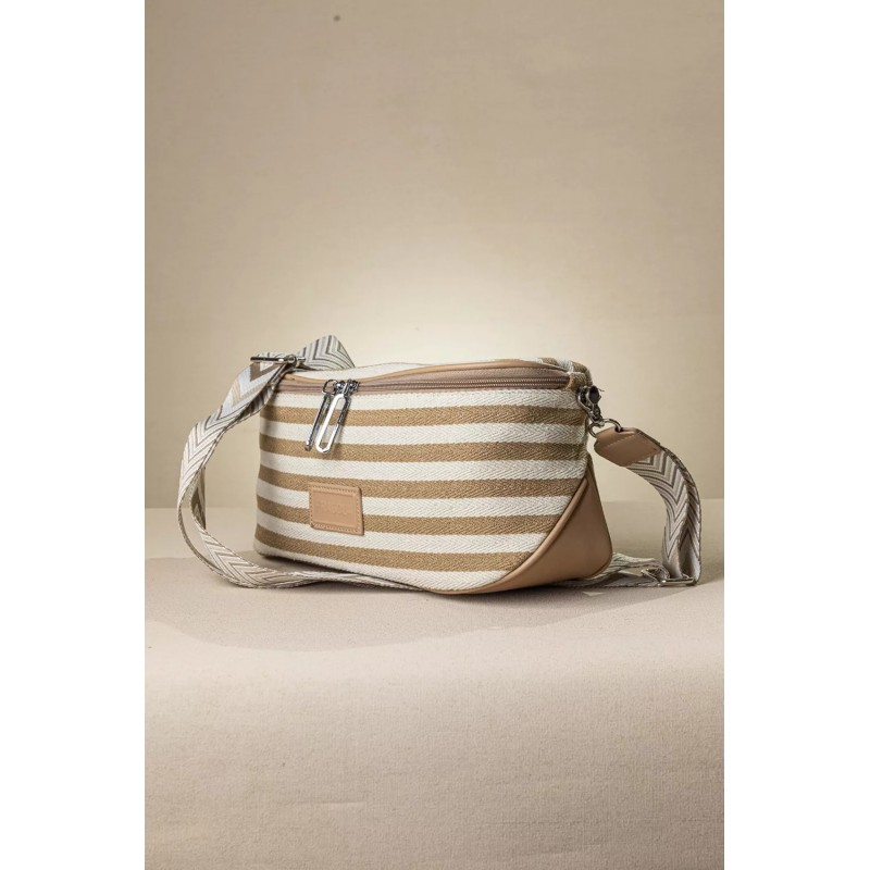 ΤΣΑΝΤΑ FRAGOLA ΧΙΑΣΤΗ BEIGE LINES