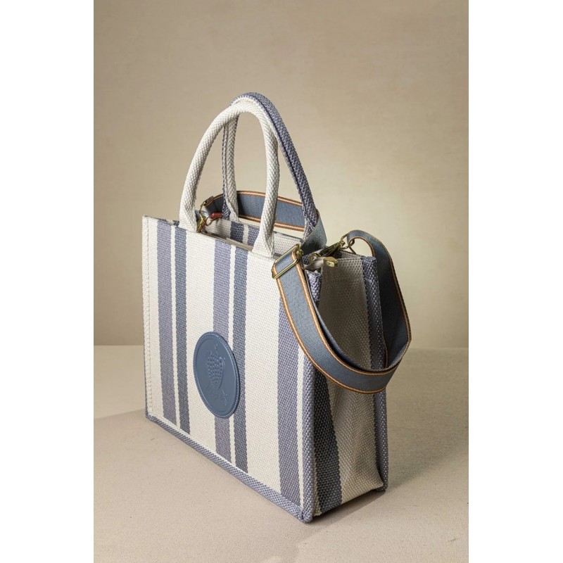 ΤΣΑΝΤΑ FRAGOLA ΩΜΟΥ SKY BLUE LINES ΨΑΘΑ