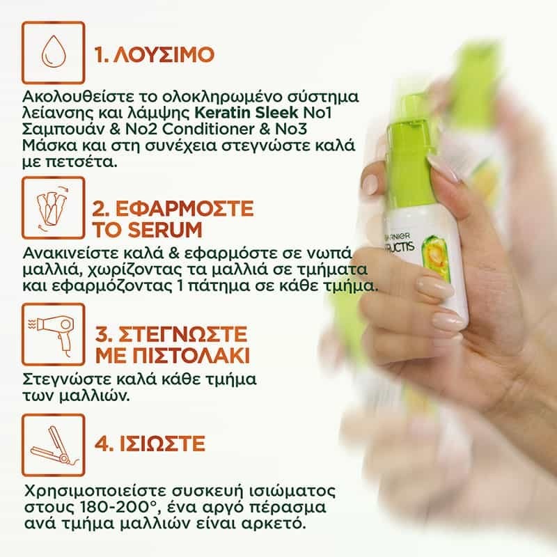 FRUCTIS KERATIN SLEEK SERUM 50ML