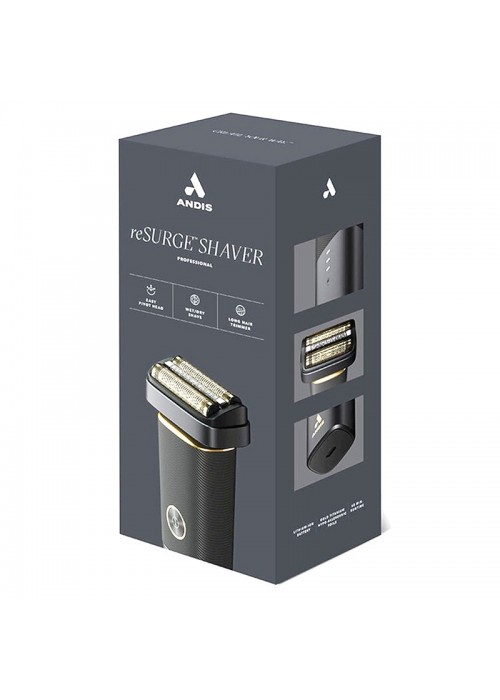 ANDIS RESURGE SHAVER LITHIUM ION BATTERY TITANIUM BLACK