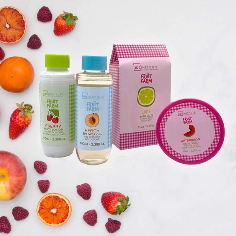 IDC FRUIT FARM SET SHOWER GEL- BODY LOTION-HAND CREAM