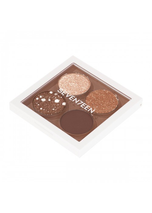 SEVENTEEN VIBRANT EYES QUAD PALETTE N.10 LOVE FOR NUDE
