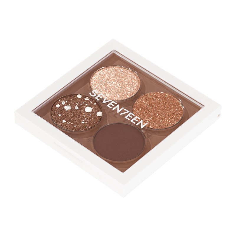SEVENTEEN VIBRANT EYES QUAD PALETTE N.10 LOVE FOR NUDE