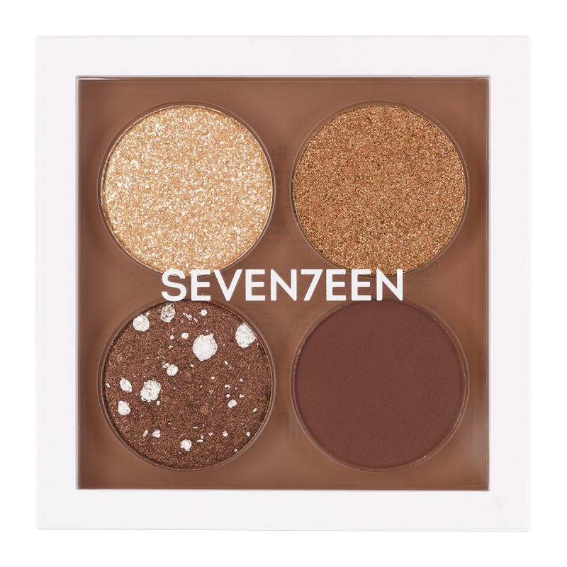SEVENTEEN VIBRANT EYES QUAD PALETTE N.10 LOVE FOR NUDE