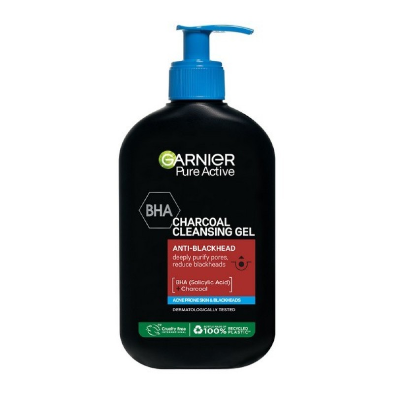 GARNIER CHARCOAL CLEANSING GEL 250ML