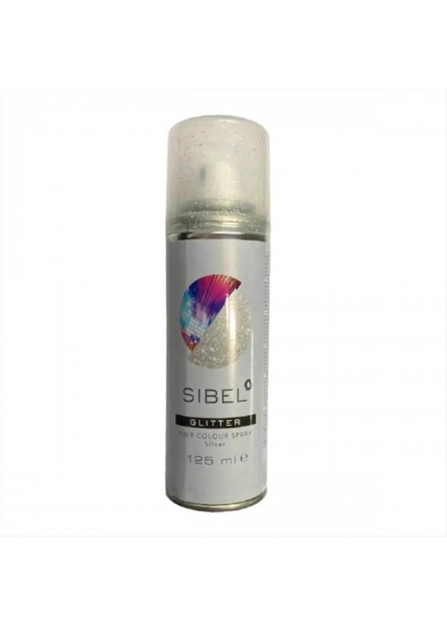 SIBEL GLITTER SPRAY SIVER 125ML