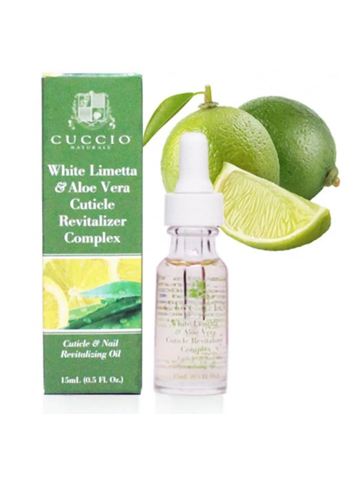 CUCCIO CUTICLE CONDITIONING OIL WHITE LIMETTA & ALOE VERA 15ML