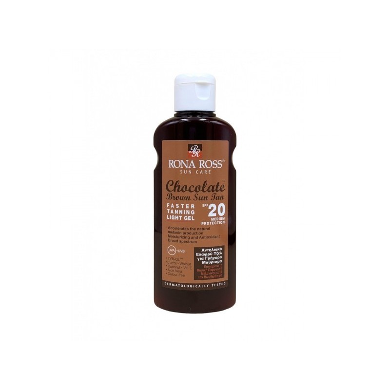 RONA ROSS CHOCOLATE LIGHT GEL SPF20 150ML
