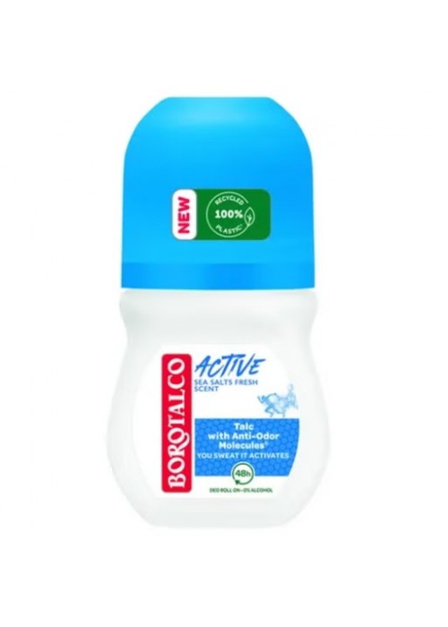 BOROTALCO ROLLON ΑΠΟΣΜΗΤΙΚΟ ACTIVE SEA SALTS FRESH 50ML
