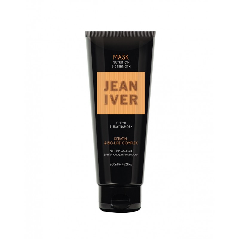 JEAN IVER MASK NUTRITION , STRENGTH KERATIN , BIO-LIPID COMPLEX 200ML