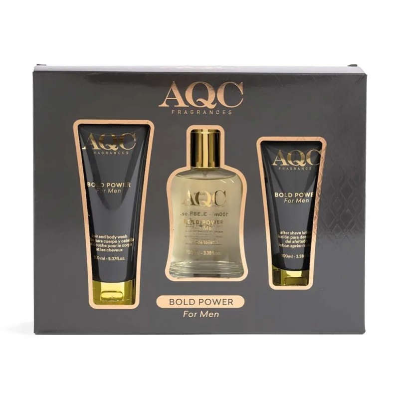 AQC TIMELESS BOLD POWER EDT 100ML-SHOWER GEL 150ML- AFTER SHAVE 100ML