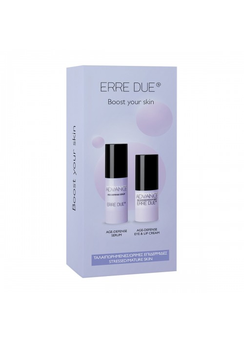 ERRE DUE SET ADVANCE AGE DEFENCE SERUM- AGE DEFENCE LIP AND EYE CREAM