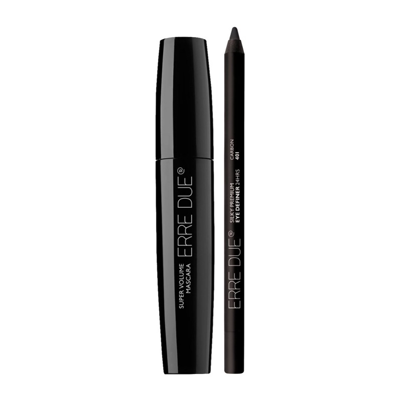 ERRE DUE BLACK FRIDAY SUPER VOLUME MASCARA N.301- SILKY PREMIUM EYE DEFINER N.401 24HRS