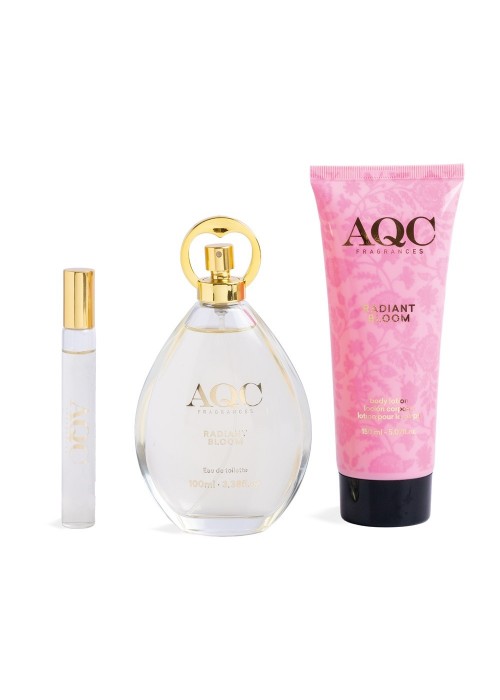 AQC RADIANT BLOOM EDT 10ML-BODY LOTION 150ML- EDT 10ML