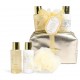 IDC BATH GOLD SET BODY LOTION 100ML-SHOWER GEL 100ML-ΣΦΟΥΓΓΑΡΙ-ΤΣΑΝΤΑΚΙ