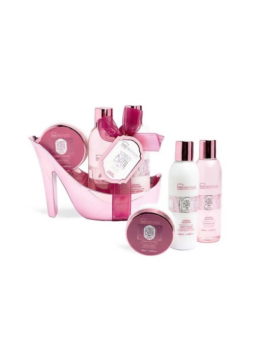 IDC BATH ROSE HEEL SET SHOWER GEL 180ML-BODY LOTION 180ML-ΚΡΕΜΑ ΧΕΡΙΩΝ 50ML