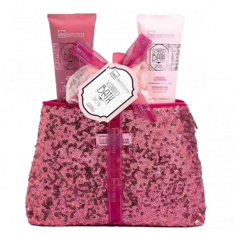 IDC BATH ROSE SET SHOWER GEL 80ML- BODY LOTION 80ML - ΣΦΟΥΓΓΑΡΙ-ΤΣΑΝΤΑΚΙ
