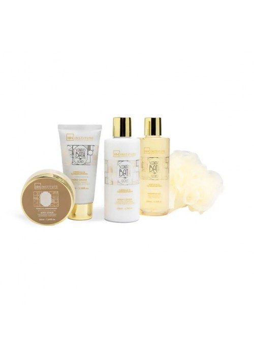 IDC BATH GOLD HEEL SET BODY LOTION 200ML -SHOWER GEL 200ML-HAND CREAM 90ML-ΣΦΟΥΓΓΑΡΙ ΜΠΑΝΙΟΥ