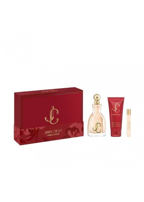 JIMMY CHOO I WANT CHOO EDP 100ML- BODY LOTION 100ML- EDP 7.5ML