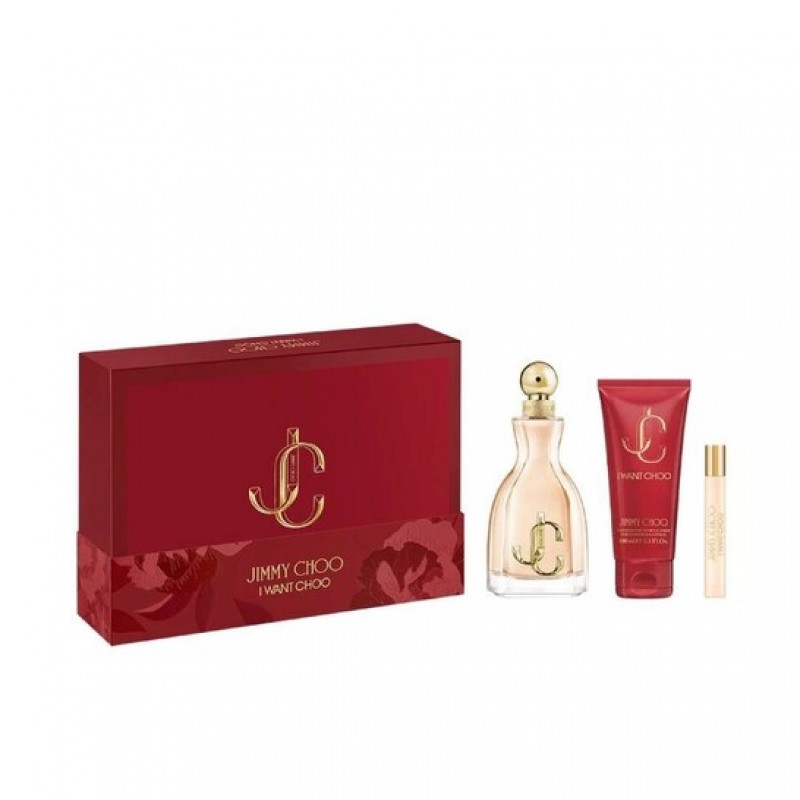 JIMMY CHOO I WANT CHOO EDP 100ML- BODY LOTION 100ML- EDP 7.5ML