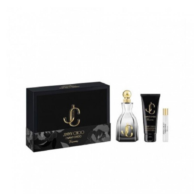 JIMMY CHOO I WANT CHOO FOREVER  EDP 100ML- BODY LOTION 100ML- EDP 7.5ML