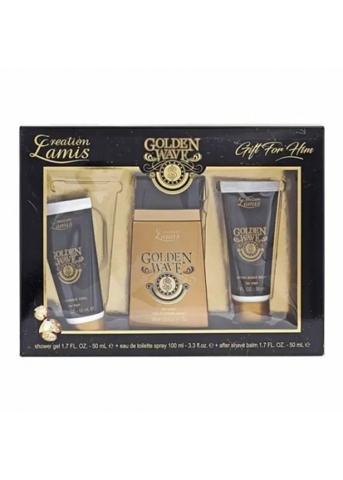GREATIONS GOLDEN WAVE SET EDT 100ML - SHOWER 50ML - AFTER SHAVE 50ML