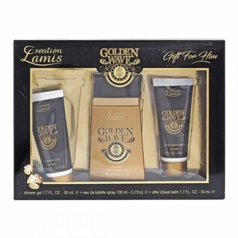 GREATIONS GOLDEN WAVE SET EDT 100ML - SHOWER 50ML - AFTER SHAVE 50ML