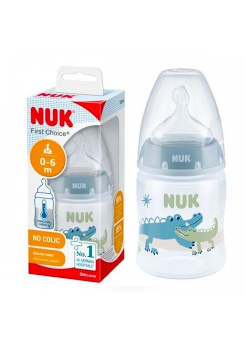 NUK ΠΛΑΣΤΙΚΟ ΜΠΙΜΠΕΡΟ ΜΕ ΘΗΛΗ  ΣΙΛΙΚΟΝΗΣ 150ΜL 0-6M